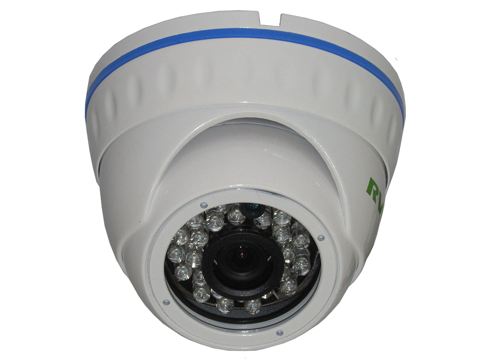 Купольная Фиксированная цветная видеокамера 1/3" SONY Effio-E 960H CCD, 700ТВЛ. 0.001 Lux/F2.0 (Антивандальная)