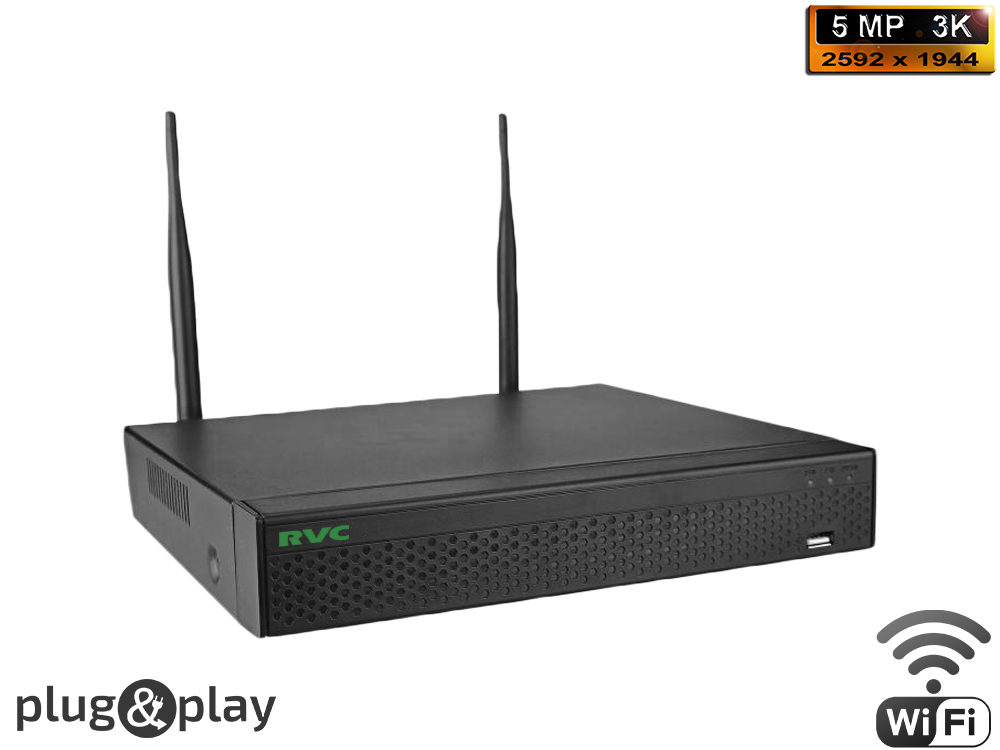 Цифровой IP Wi-Fi видеорегистратор 9 x 5MP H.265