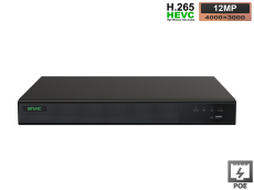  IP 4K  32 (16-POE) x 12MP H.265