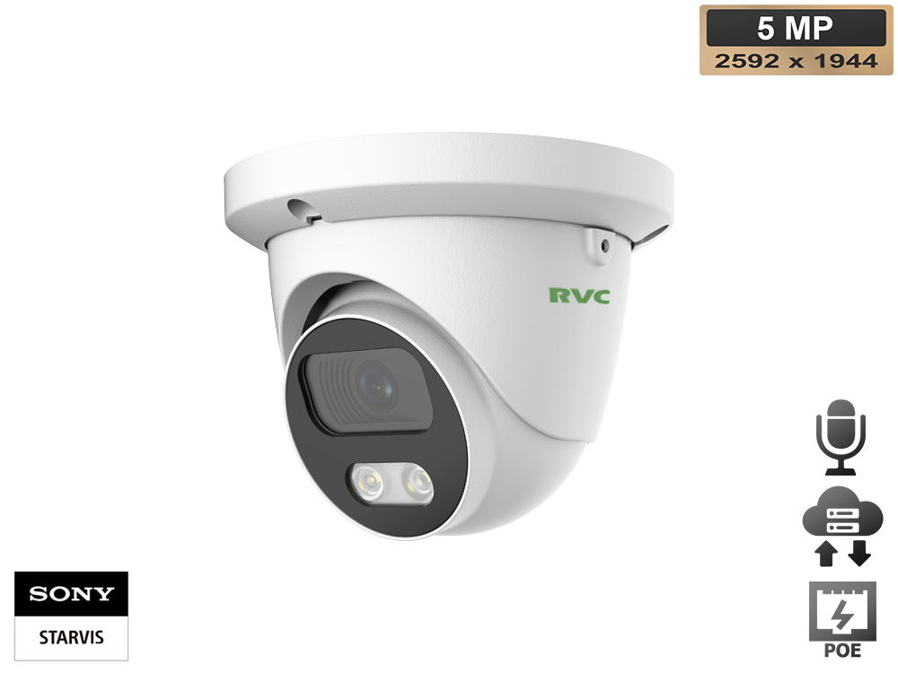 IP Купольная Фиксированная камера 1/2.8" SONY STARVIS 5MP