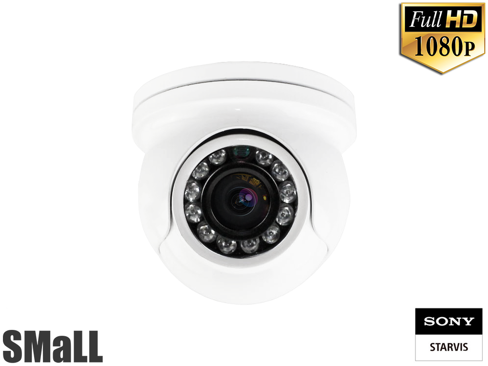 AHD/CVI/TVI/CVBS Купольная Фиксированная Мини камера 1/2.8" SONY STARVIS 2MP