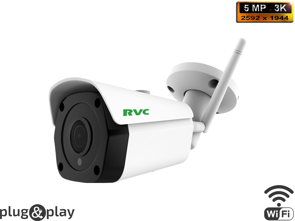 IP Уличная Фиксированная Wi-Fi камера (Kit) 1/2.5" SOi CMOS 5MP (3.6 мм, M)