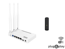  Wi-Fi  Netis + 4G  Huawei