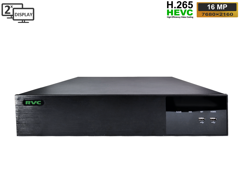 Цифровой IP 4K видеорегистратор 64 x 16MP H.265