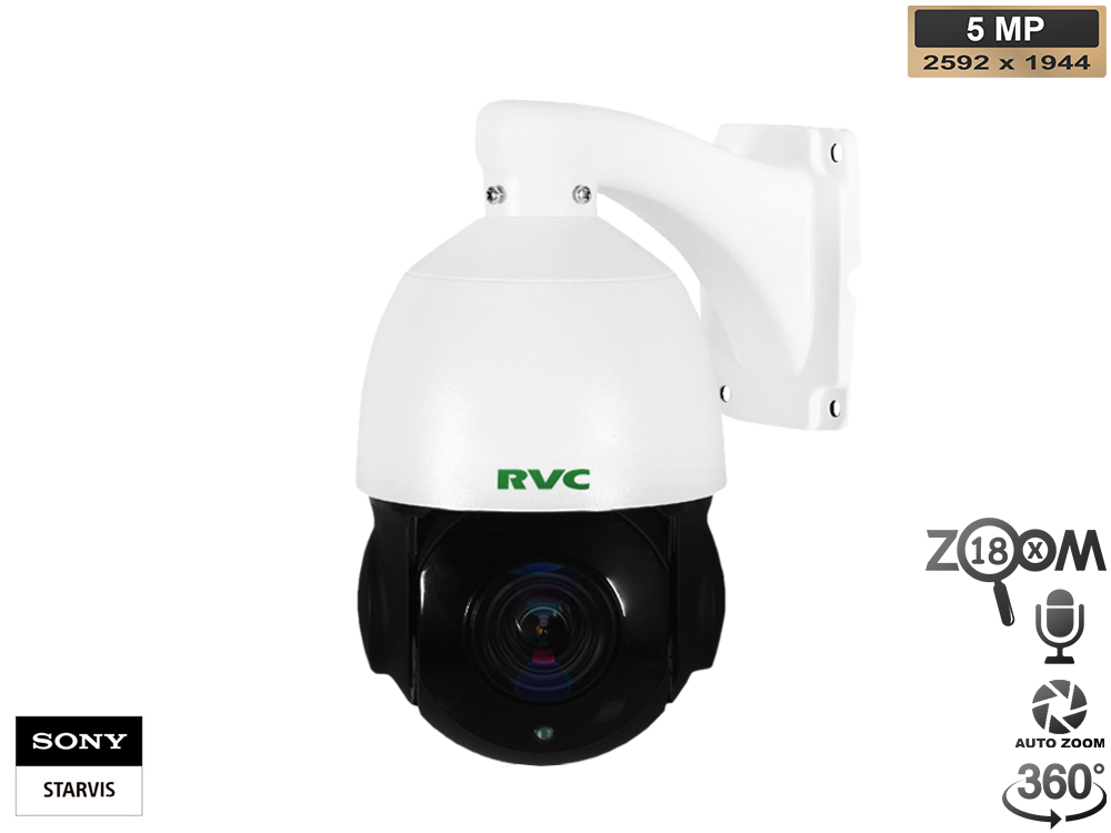 IP Уличная Поворотная 18x камера 1/2.8" SONY STARVIS 5MP