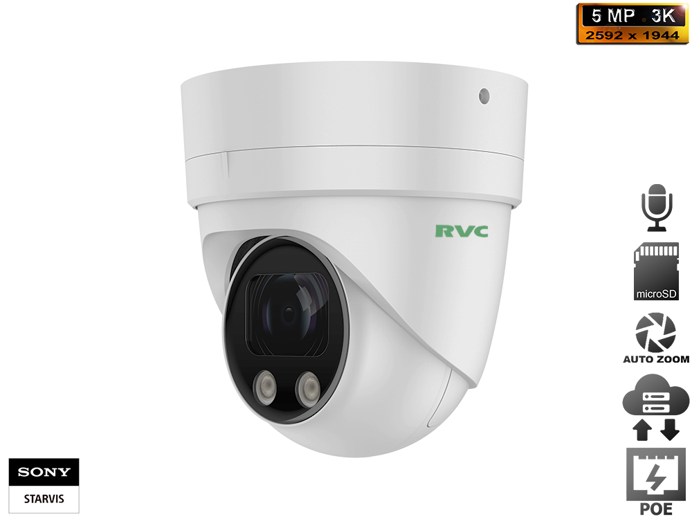 IP Купольная Моторизированная камера 1/2.8" SONY STARVIS 5MP