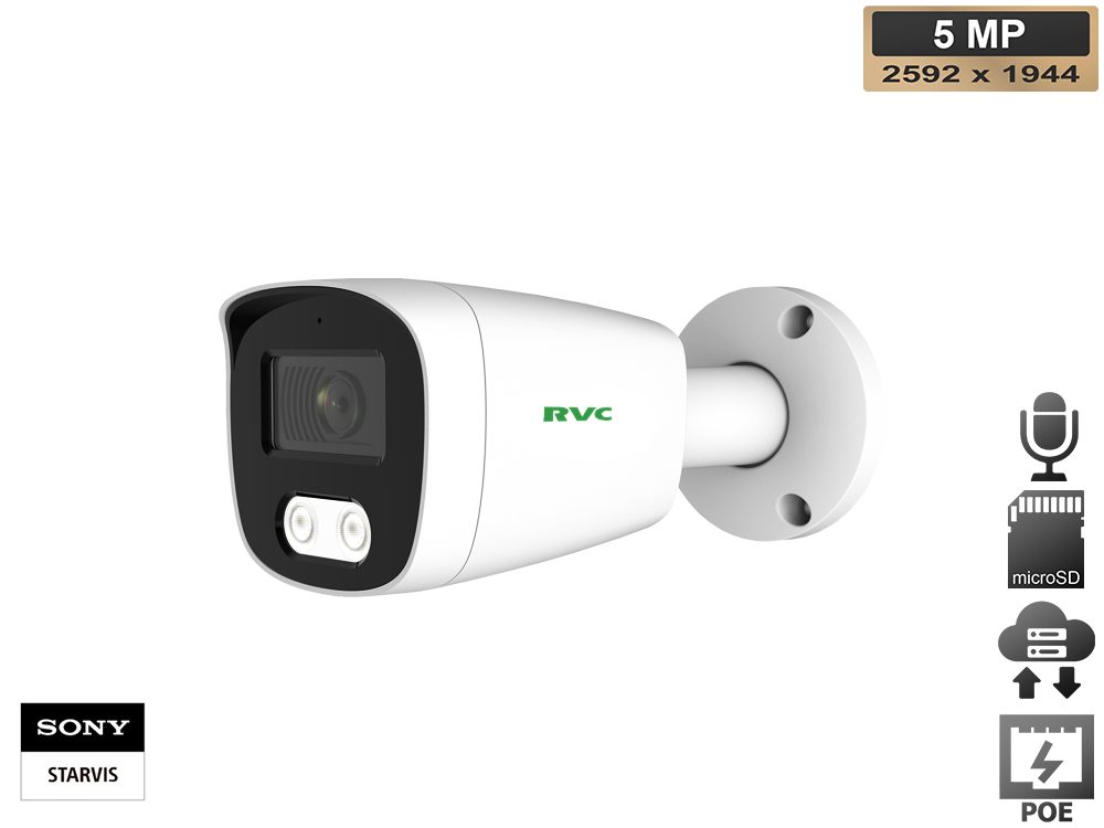 IP Уличная Фиксированная камера 1/2.8" SONY STARVIS 5MP
