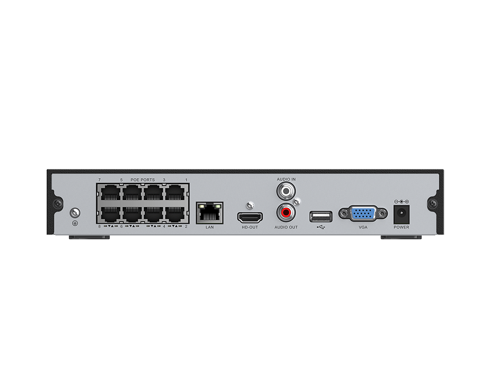 Цифровой IP 4K видеорегистратор 16 x (8-POE) 8MP H.265